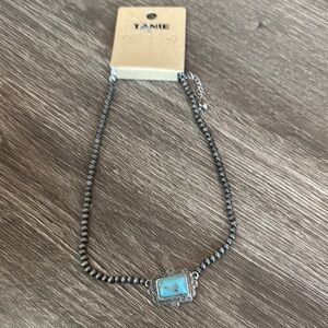 Silver and Turquoise Necklace